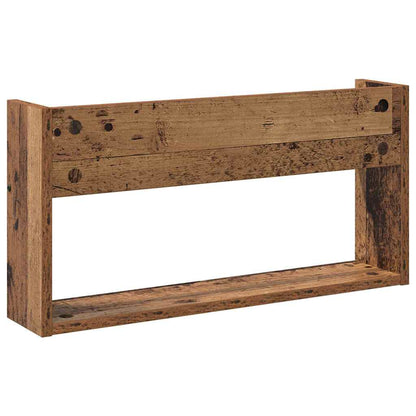 Magazine Rack 2 pcs Old Wood 60 x 12 x 30 cm Engineered Wood
