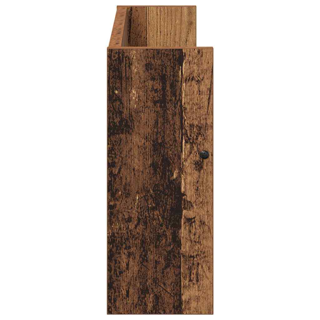 Magazine Rack 2 pcs Old Wood 60 x 12 x 30 cm Engineered Wood