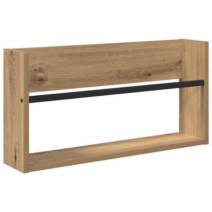 Magazine Rack 2 pcs Artisan Oak 60 x 12 x 30 cm Engineered Wood