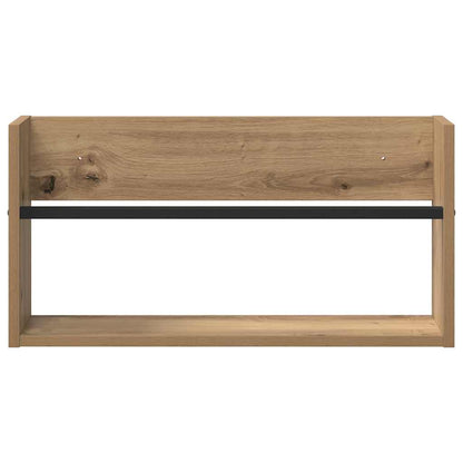Magazine Rack 2 pcs Artisan Oak 60 x 12 x 30 cm Engineered Wood