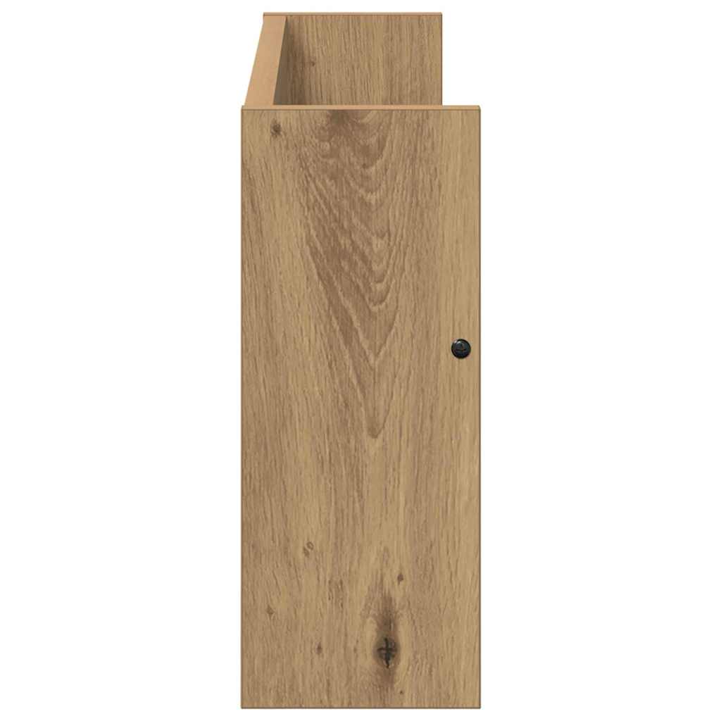Magazine Rack 2 pcs Artisan Oak 60 x 12 x 30 cm Engineered Wood