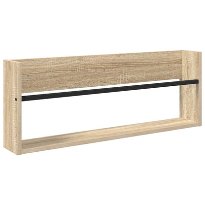 Magazine Rack Sonoma Oak 80 x 12 x 30 cm Engineered Wood