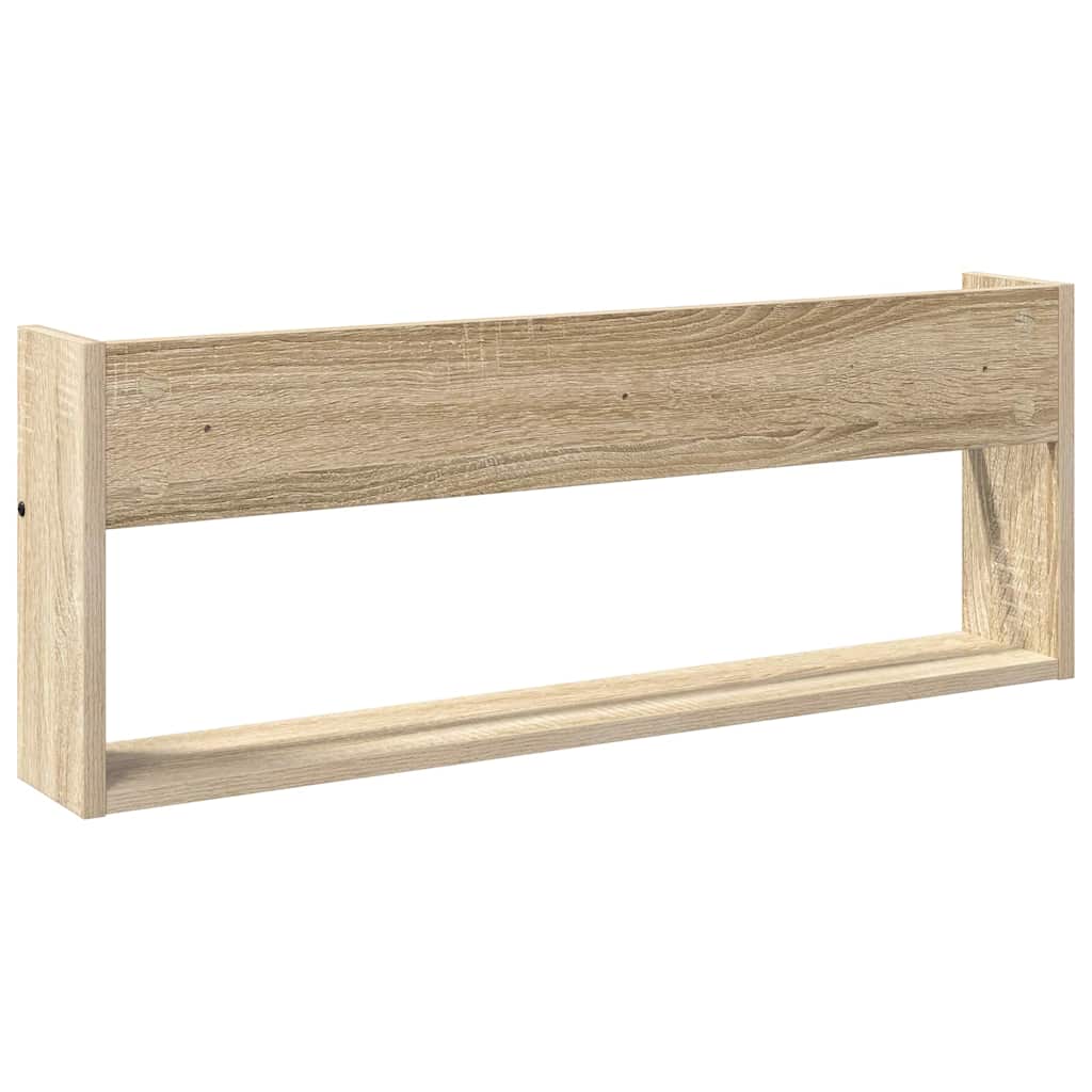 Magazine Rack Sonoma Oak 80 x 12 x 30 cm Engineered Wood