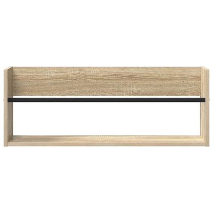 Magazine Rack Sonoma Oak 80 x 12 x 30 cm Engineered Wood