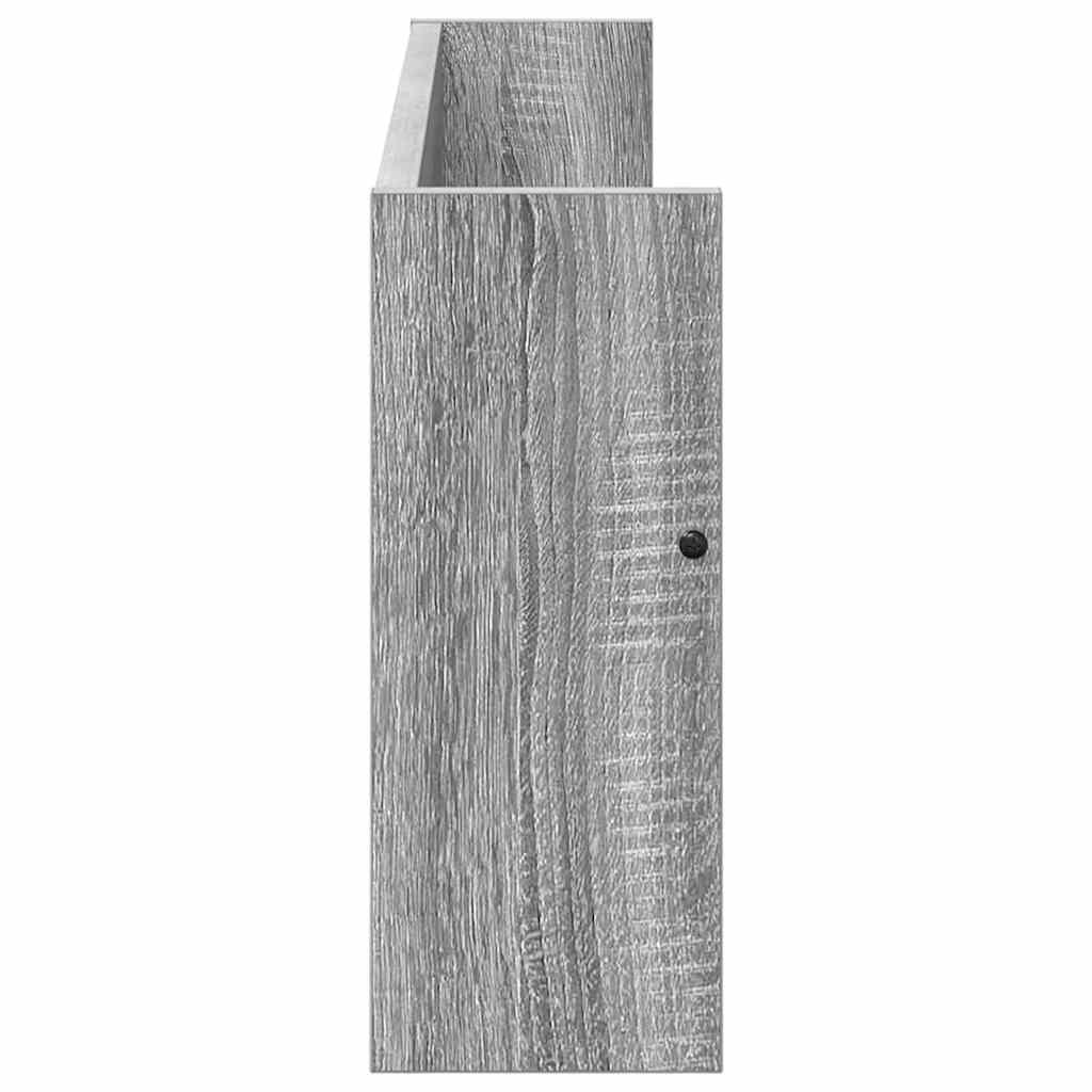 Magazine Rack 2 pcs Grey Sonoma 80 x 12 x 30 cm Engineered Wood