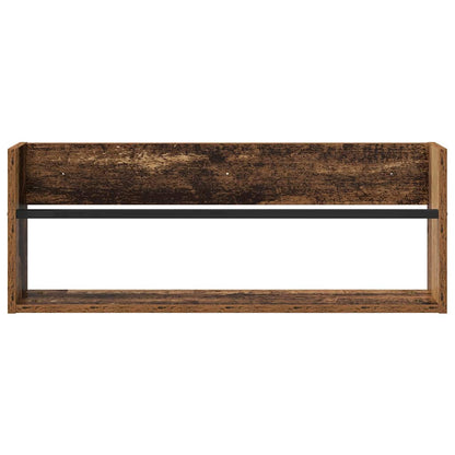 Magazine Rack Old Wood 80 x 12 x 30 cm Engineered Wood