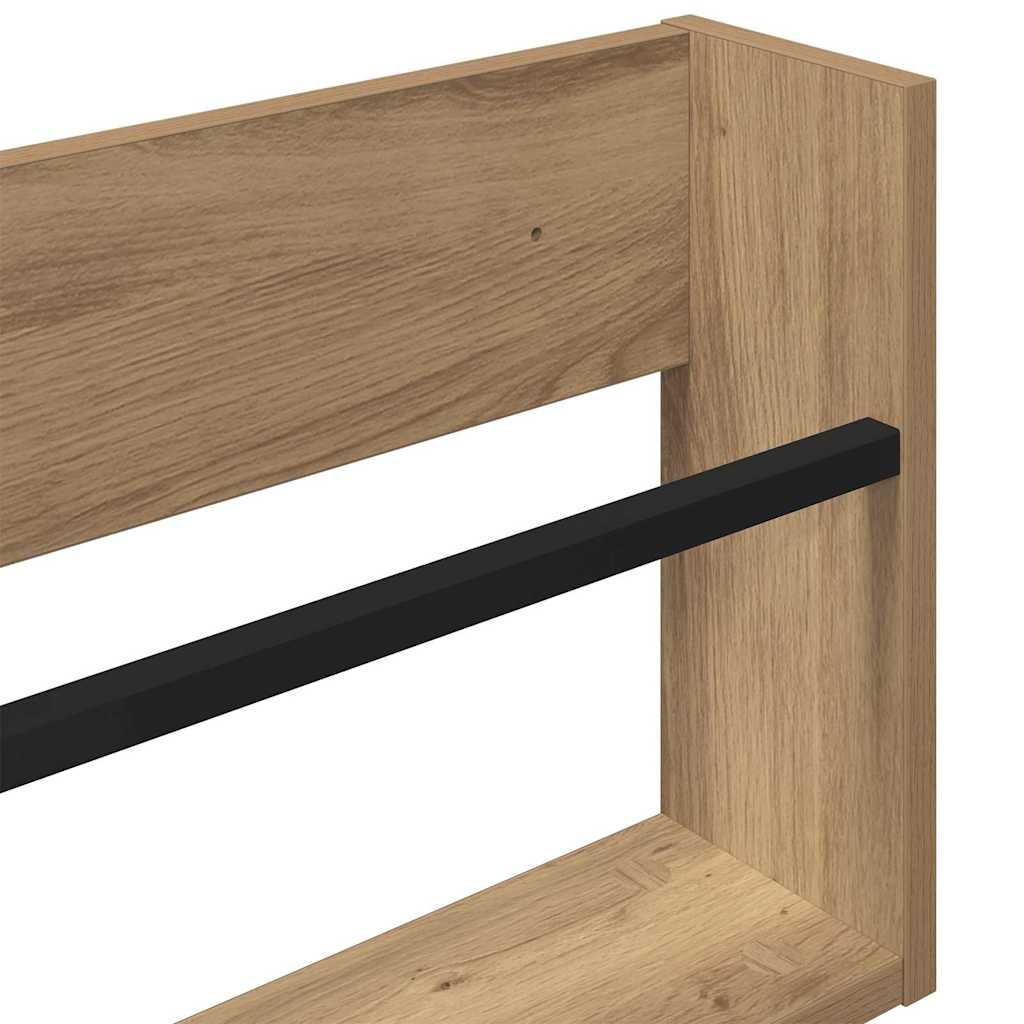 Magazine Rack Artisan Oak 80 x 12 x 30 cm Engineered Wood
