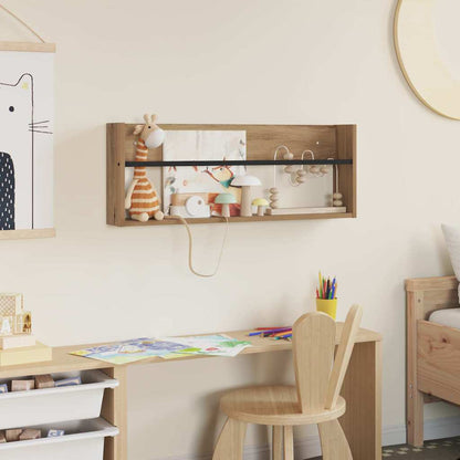 Magazine Rack Artisan Oak 80 x 12 x 30 cm Engineered Wood