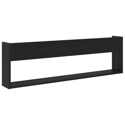 Magazine Rack 2 pcs Black Oak 100 x 12 x 30 cm Engineered Wood