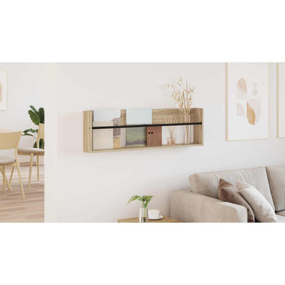 Magazine Rack Sonoma Oak 100 x 12 x 30 cm Engineered Wood