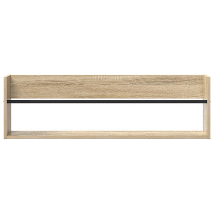 Magazine Rack Sonoma Oak 100 x 12 x 30 cm Engineered Wood