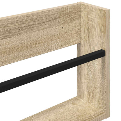 Magazine Rack 2 pcs Sonoma Oak 100 x 12 x 30 cm Engineered Wood