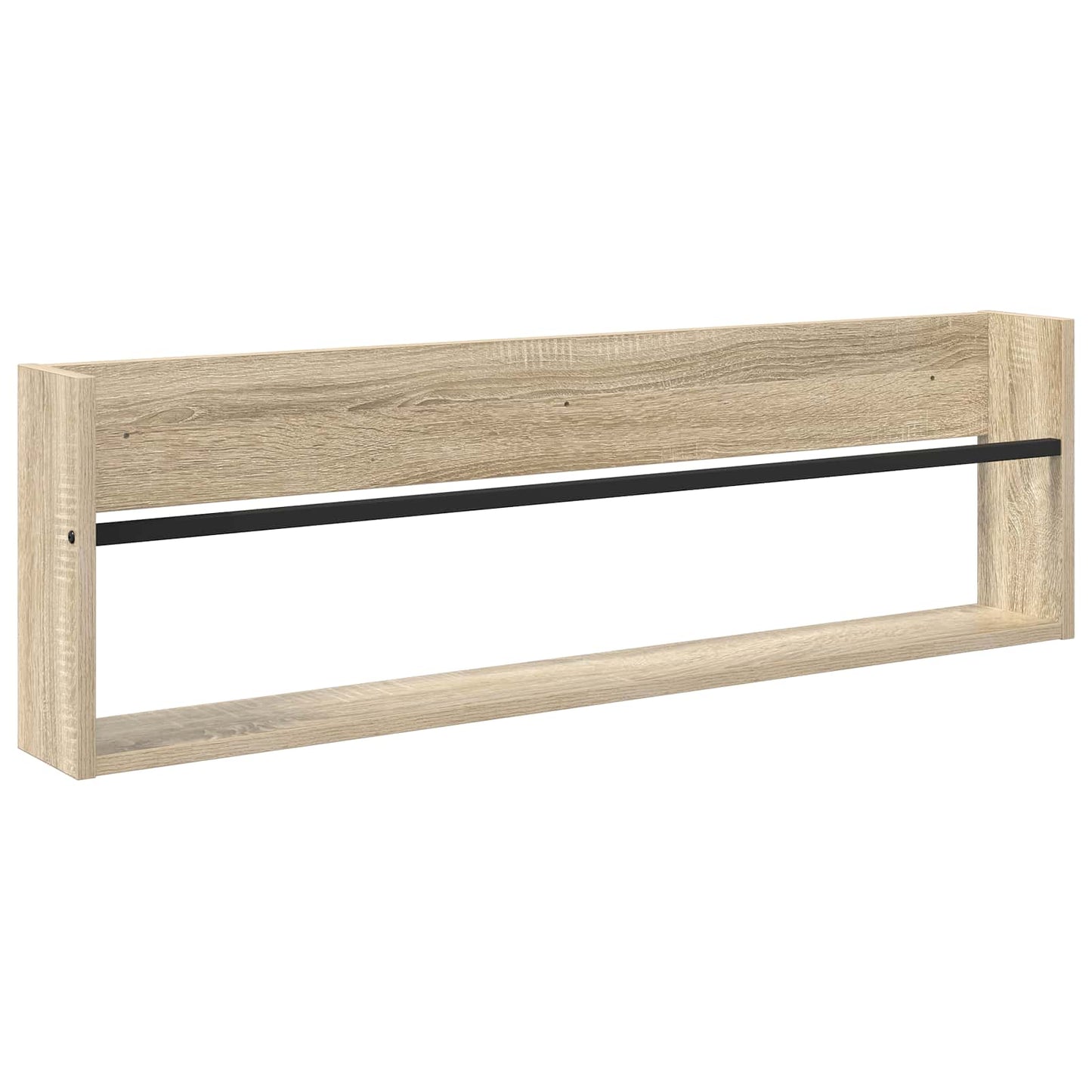 Magazine Rack 2 pcs Sonoma Oak 100 x 12 x 30 cm Engineered Wood