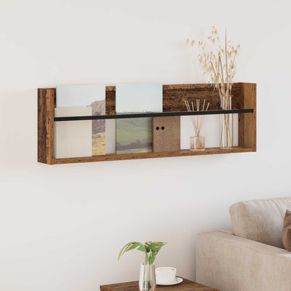 Magazine Rack Old Wood 100 x 12 x 30 cm Engineered Wood