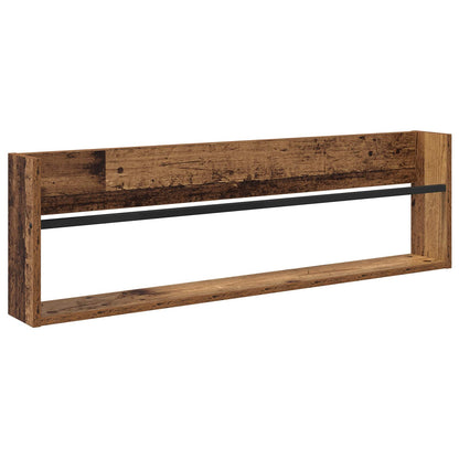 Magazine Rack 2 pcs Old Wood 100 x 12 x 30 cm Engineered Wood