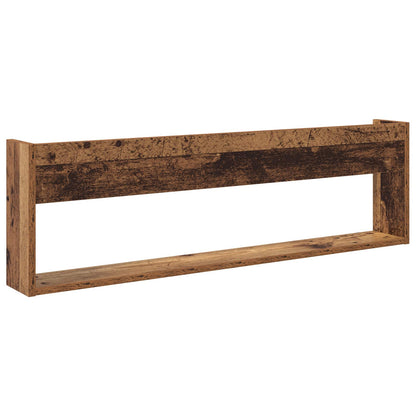 Magazine Rack 2 pcs Old Wood 100 x 12 x 30 cm Engineered Wood