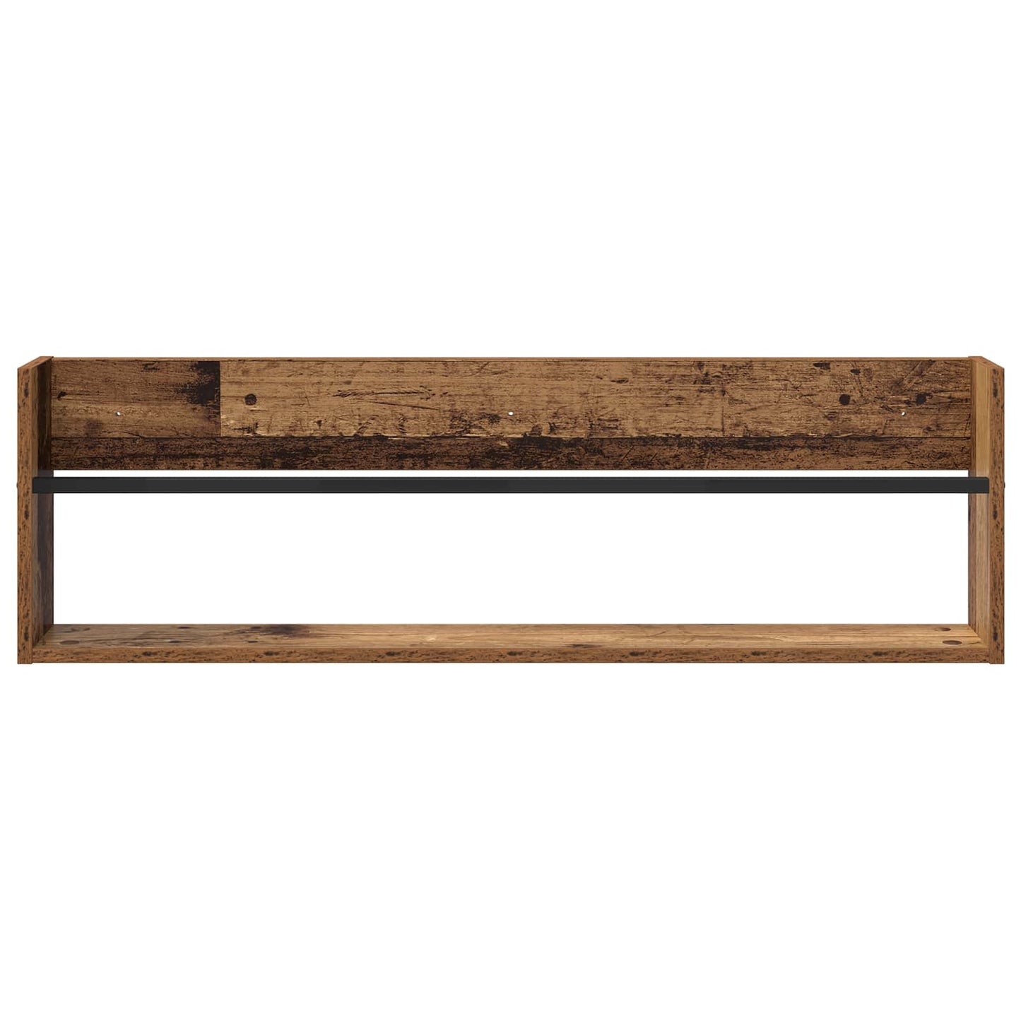 Magazine Rack 2 pcs Old Wood 100 x 12 x 30 cm Engineered Wood