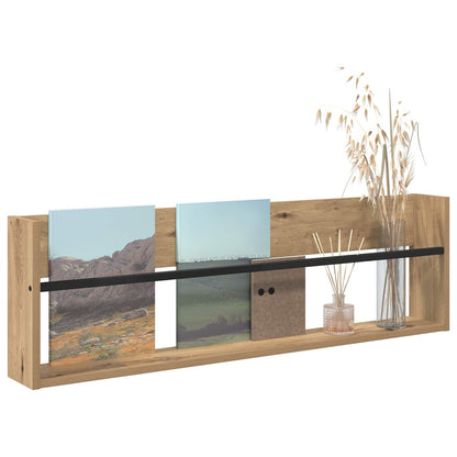 Magazine Rack Artisan Oak 100 x 12 x 30 cm Engineered Wood