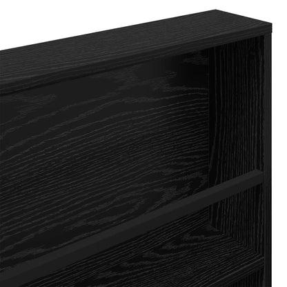 Magazine Rack 2 pcs Black Oak 60 x 12 x 70 cm Engineered Wood