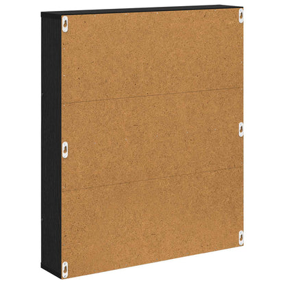 Magazine Rack 2 pcs Black Oak 60 x 12 x 70 cm Engineered Wood