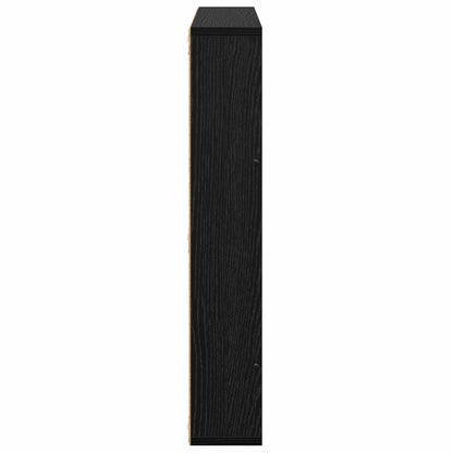 Magazine Rack 2 pcs Black Oak 60 x 12 x 70 cm Engineered Wood