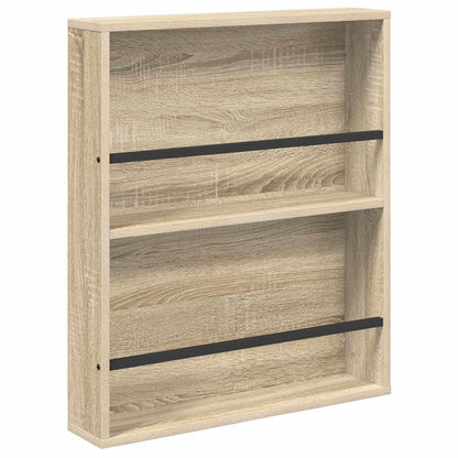 Magazine Rack Sonoma Oak 60 x 12 x 70 cm Engineered Wood