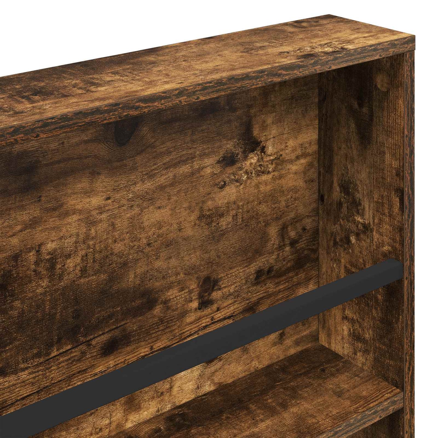 Magazine Rack 2 pcs Smoked Oak 60 x 12 x 70 cm Engineered Wood