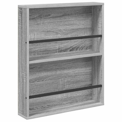 Magazine Rack Grey Sonoma 60 x 12 x 70 cm Engineered Wood
