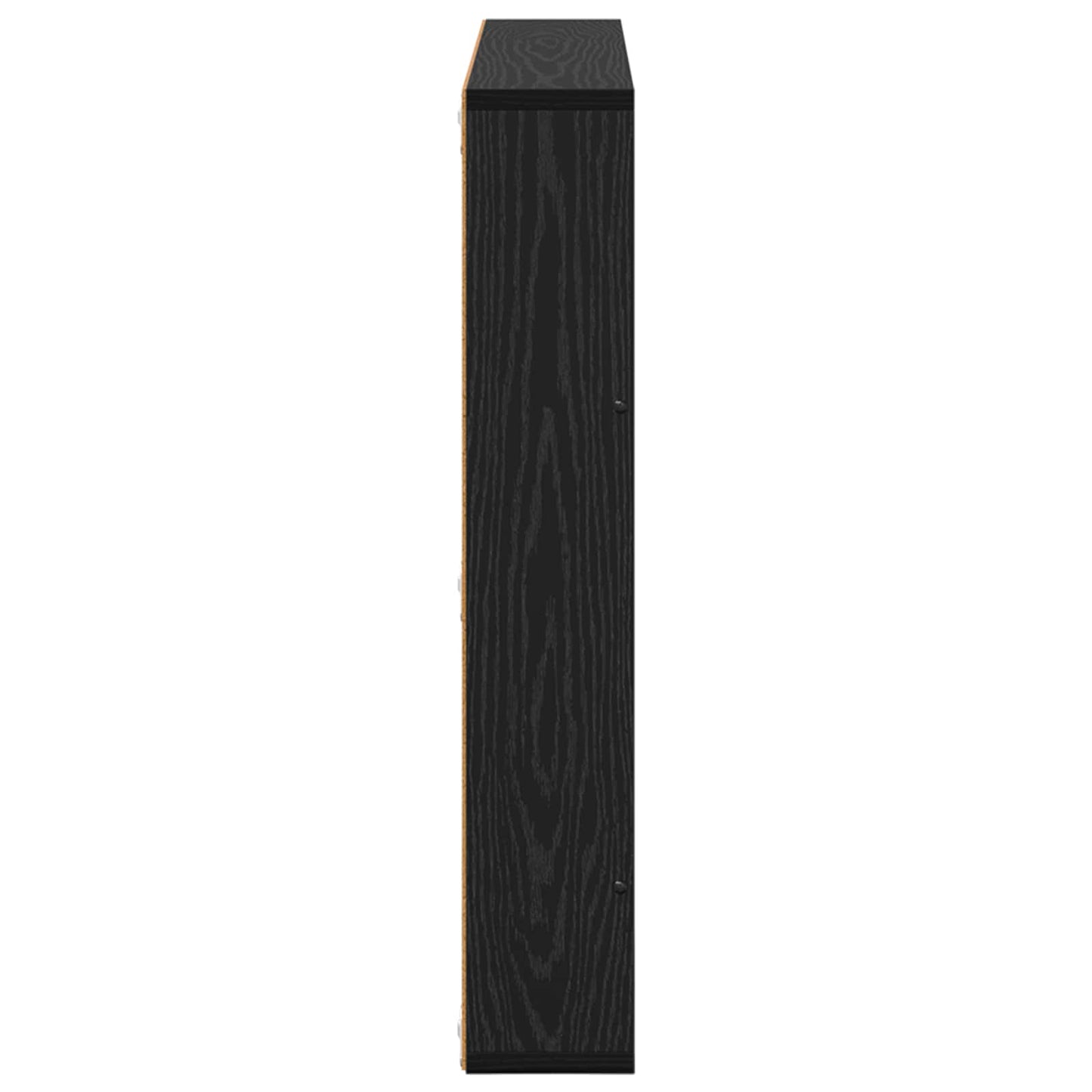 Magazine Rack 2 pcs Black Oak 80 x 12 x 70 cm Engineered Wood