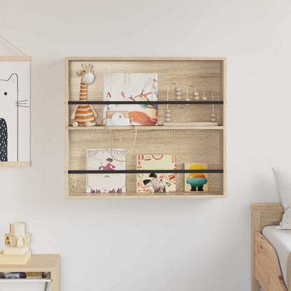 Magazine Rack Sonoma Oak 80 x 12 x 70 cm Engineered Wood