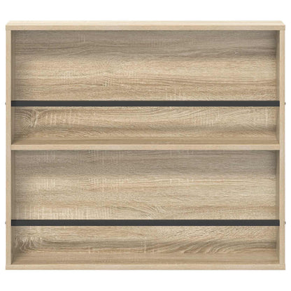Magazine Rack 2 pcs Sonoma Oak 80 x 12 x 70 cm Engineered Wood