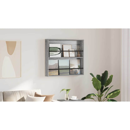 Magazine Rack Grey Sonoma 80 x 12 x 70 cm Engineered Wood