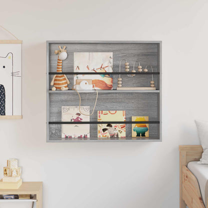 Magazine Rack Grey Sonoma 80 x 12 x 70 cm Engineered Wood