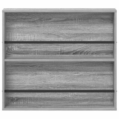 Magazine Rack Grey Sonoma 80 x 12 x 70 cm Engineered Wood