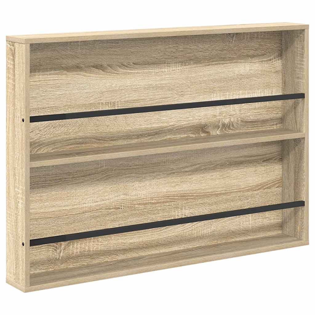 Magazine Rack Sonoma Oak 100 x 12 x 70 cm Engineered Wood