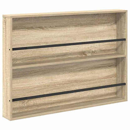 Magazine Rack 2 pcs Sonoma Oak 100 x 12 x 70 cm Engineered Wood