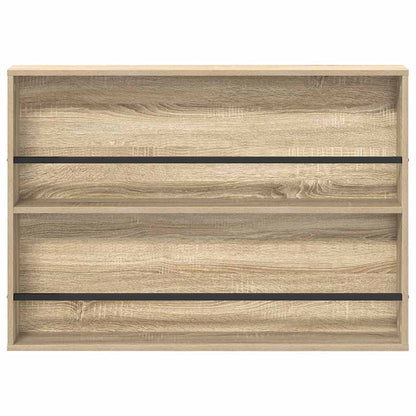 Magazine Rack 2 pcs Sonoma Oak 100 x 12 x 70 cm Engineered Wood