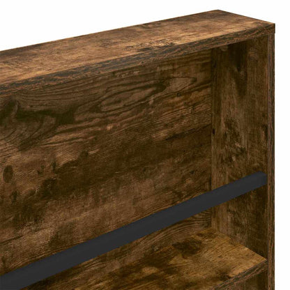 Magazine Rack 2 pcs Smoked Oak 100 x 12 x 70 cm Engineered Wood