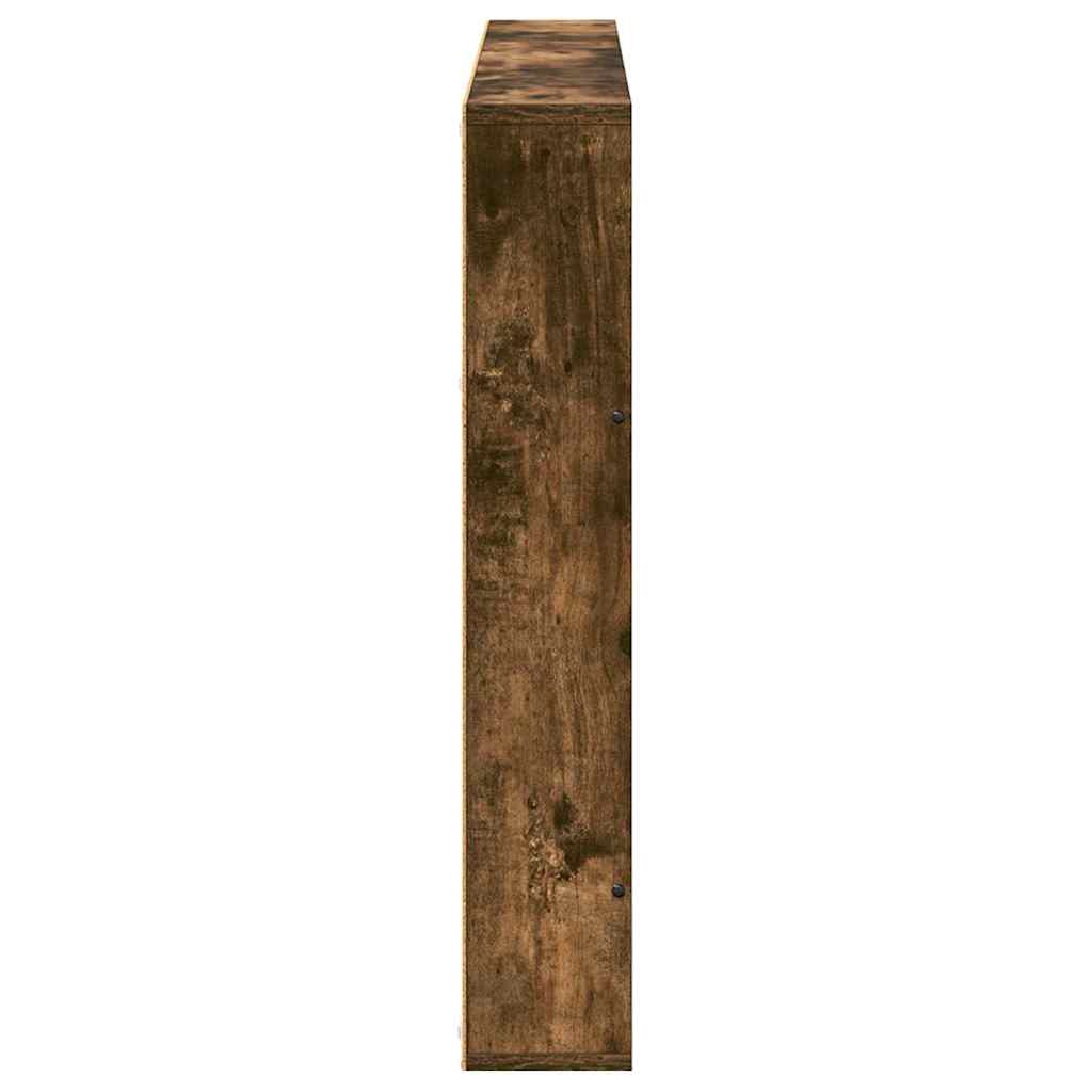 Magazine Rack 2 pcs Smoked Oak 100 x 12 x 70 cm Engineered Wood