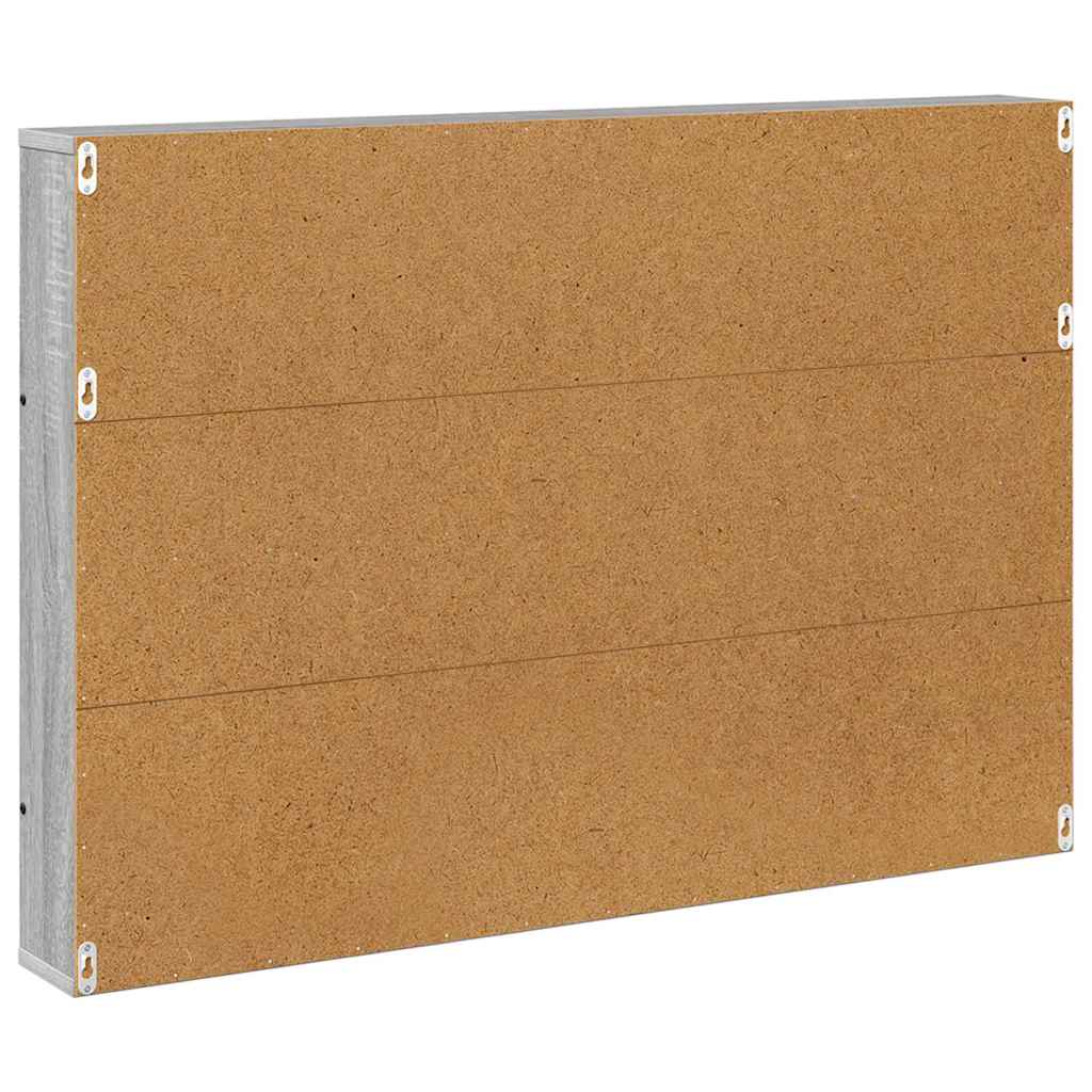 Magazine Rack Grey Sonoma 100 x 12 x 70 cm Engineered Wood