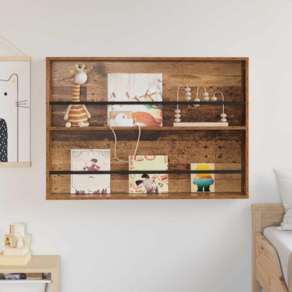 Magazine Rack Old Wood 100 x 12 x 70 cm Engineered Wood