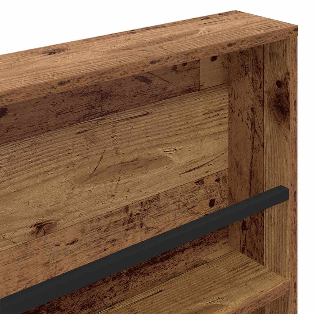 Magazine Rack 2 pcs Old Wood 100 x 12 x 70 cm Engineered Wood