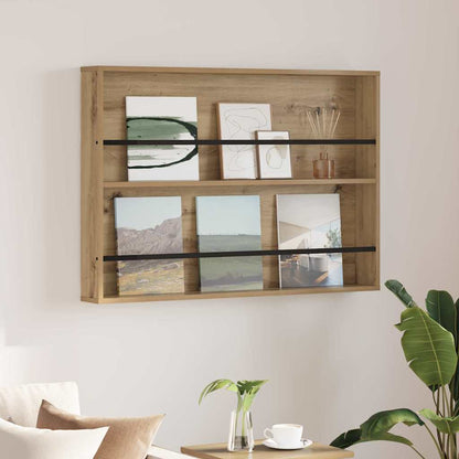Magazine Rack Artisan Oak 100 x 12 x 70 cm Engineered Wood