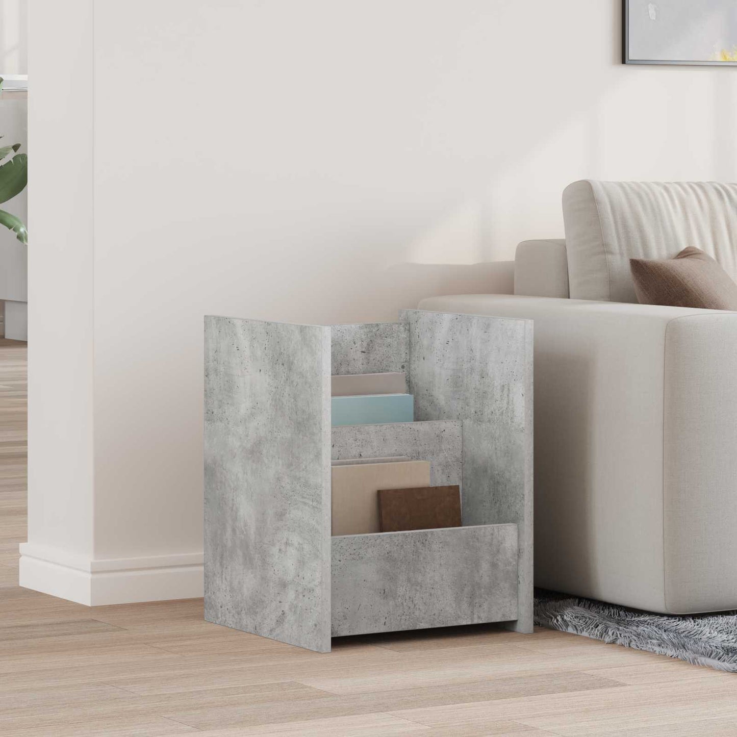 Magazine Rack Concerte Grey 35 x 35 x 45 cm Engineered Wood