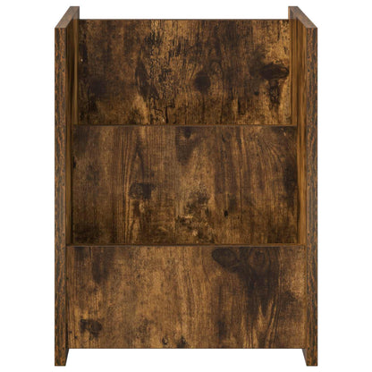 Magazine Rack Smoked Oak 35 x 35 x 45 cm Engineered Wood