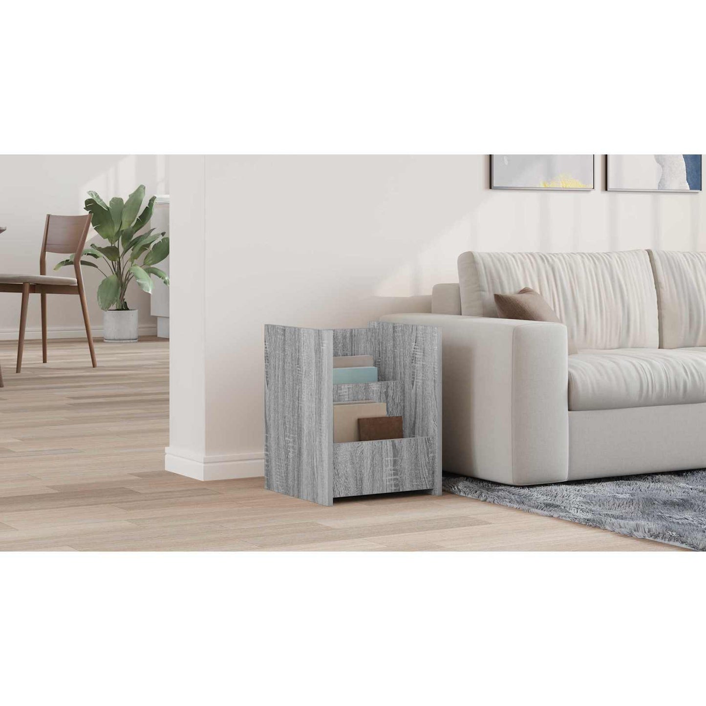 Magazine Rack Grey Sonoma 35 x 35 x 45 cm Engineered Wood