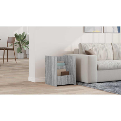 Magazine Rack Grey Sonoma 35 x 35 x 45 cm Engineered Wood