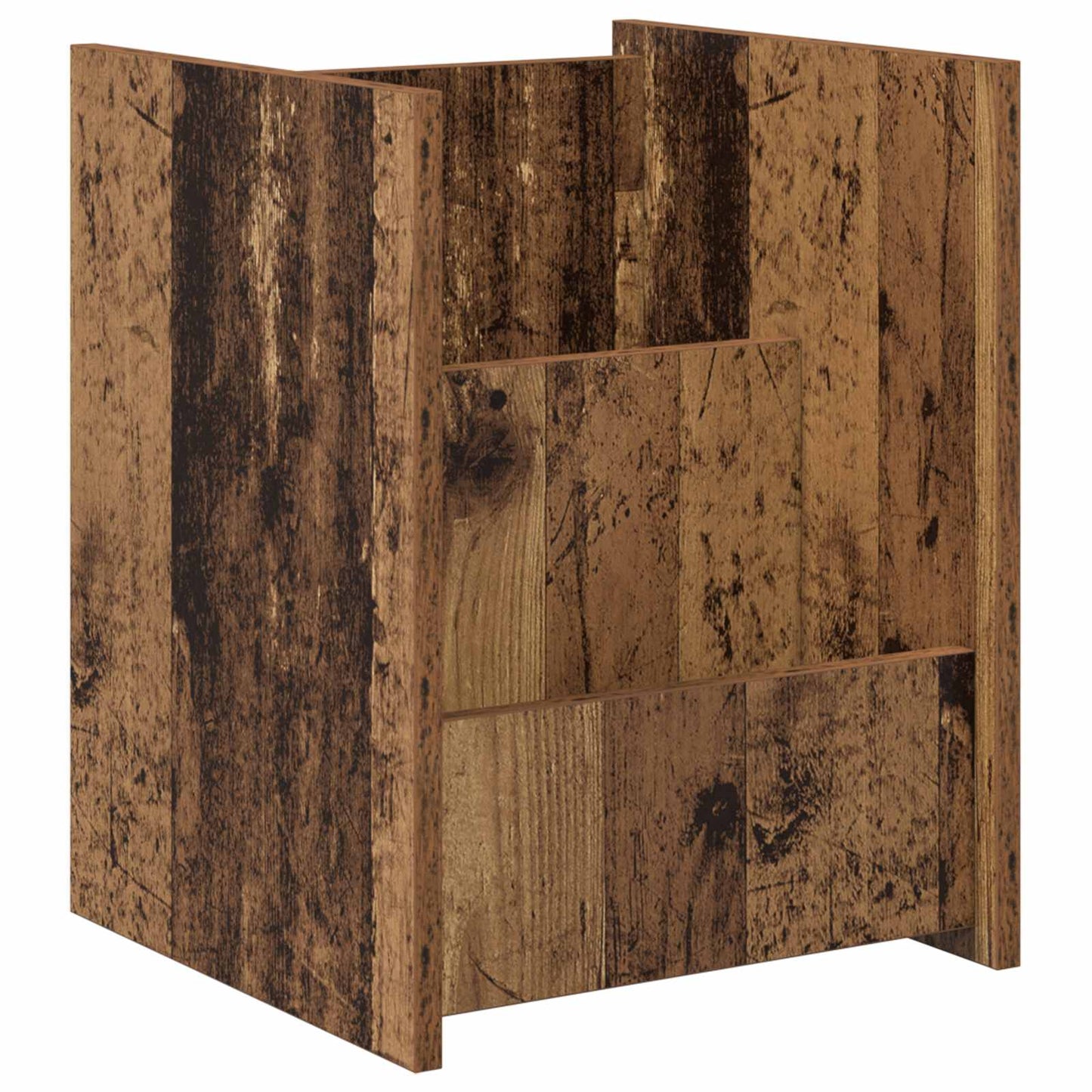 Magazine Rack Old Wood 35 x 35 x 45 cm Engineered Wood
