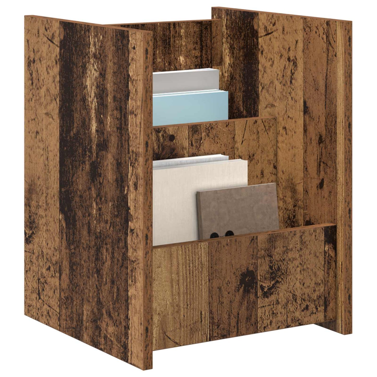 Magazine Rack Old Wood 35 x 35 x 45 cm Engineered Wood