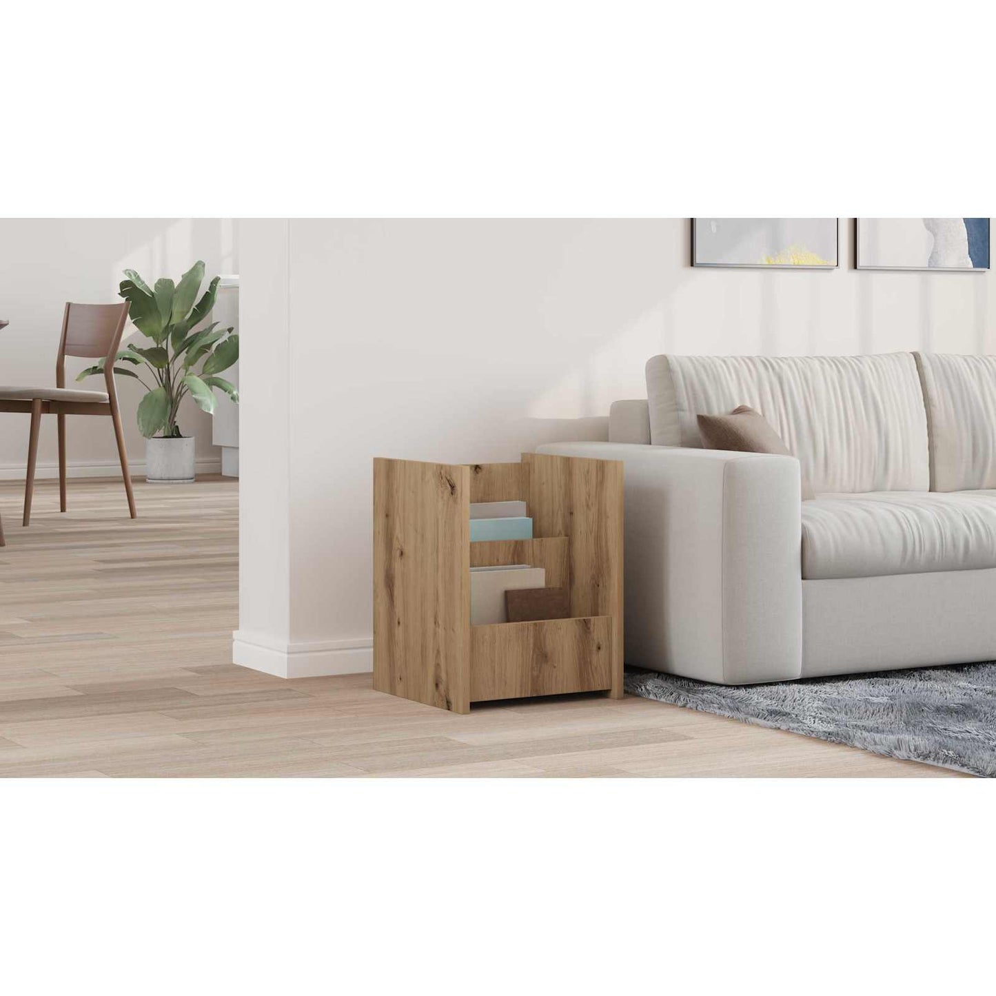 Magazine Rack Artisan Oak 35 x 35 x 45 cm Engineered Wood